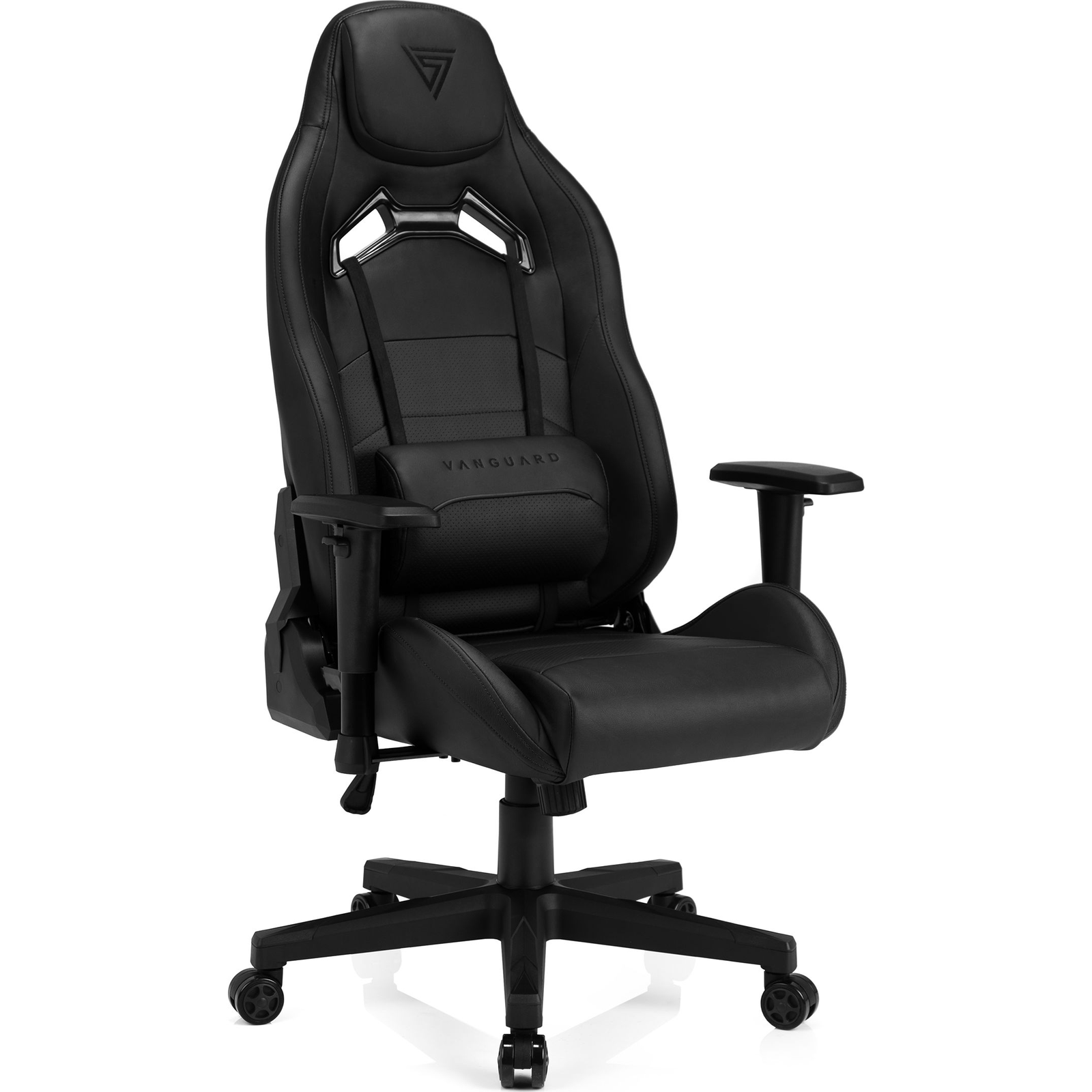 SENSE7 Vanguard Gamer Szék Fekete Műbőr Ergonomikus (5902659841339)