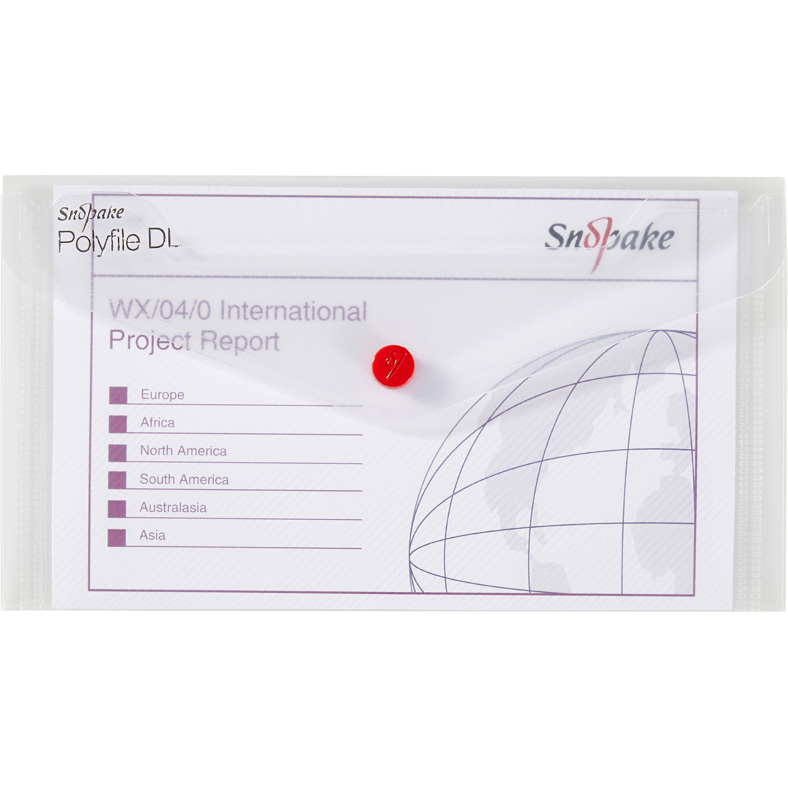 SNOPAKE Polyfile DL patenttal, átlátszó - 5 darabos kiszerelés (10057)