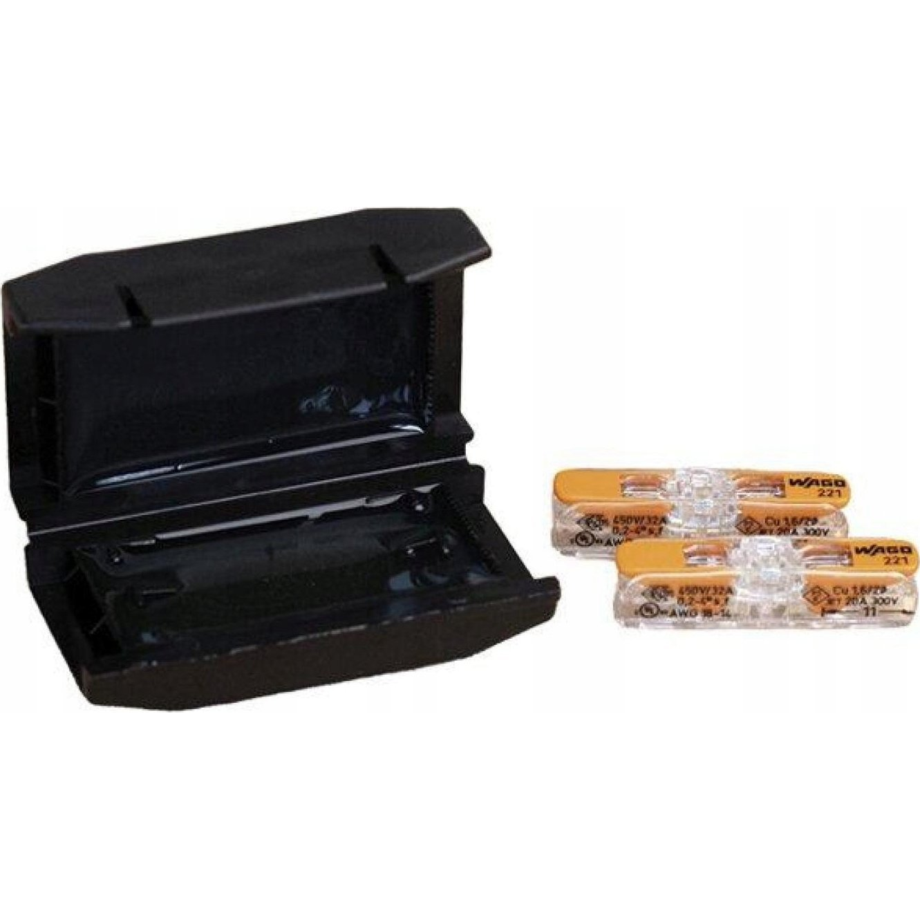 CellPack 449749 EASY-PROTECT/Inline/2/4 Gélbox összekötő kapocshoz hajlékony: 0.2-4 mm² merev: 0.2-4 mm² 1 db Fekete (449749)