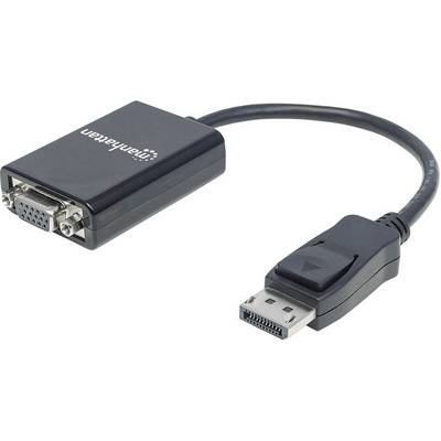 Manhattan 151962 videokabel adapter 0,15 m DisplayPort VGA (D-Sub) Sort