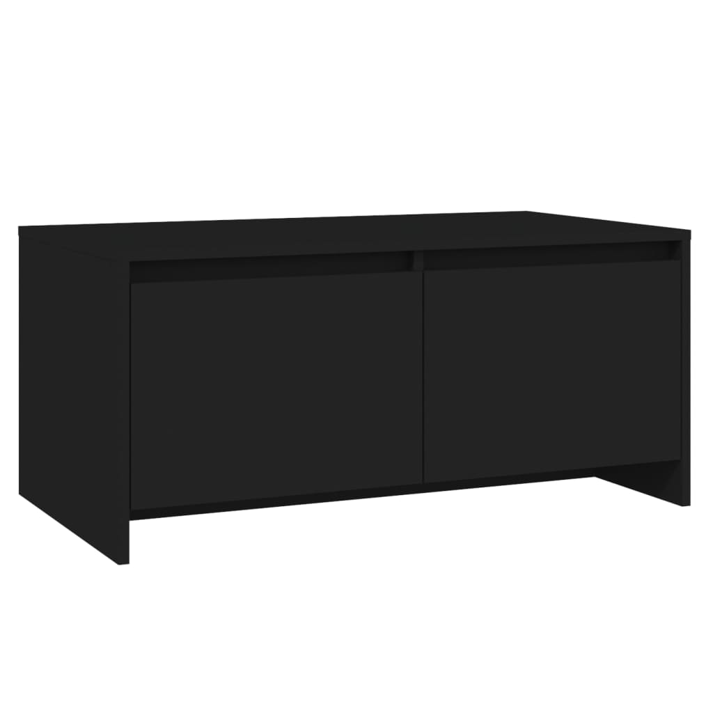 fekete forgácslap dohányzóasztal 90 x 50 x 41,5 cm (809819)
