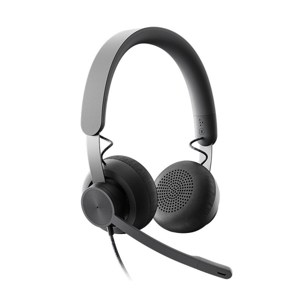 Logitech Zone Headset Ledningsført Opkald/musik USB Type-C Grafit