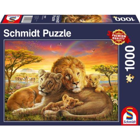 Puzzle Schmidt Spiele 1 dielikov Puzzle 1000 Levia rodina. (4001504589875)