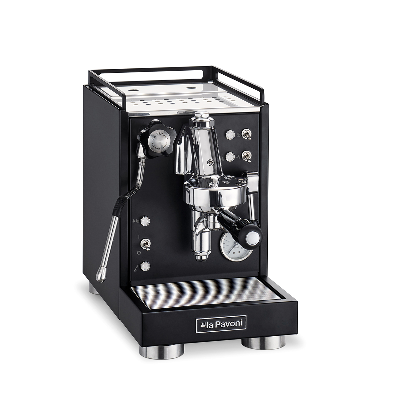 La Pavoni Mini Cellini Nera Félprofesszionális Eszpresszó Kávéfőző (LPSMCB01EU)