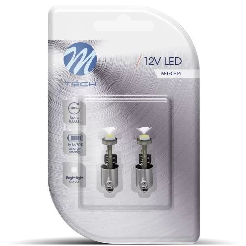 M-Tech BA9S LED 3x5050 SMD Can-Bus fehér színű pár (72LB319W) (72LB319W)