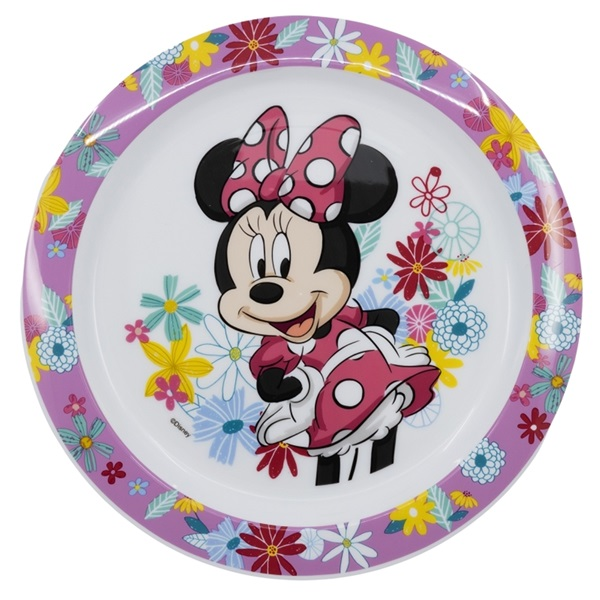 IRIS Licenc Minnie műanyag mikrózható lapostányér (674432)