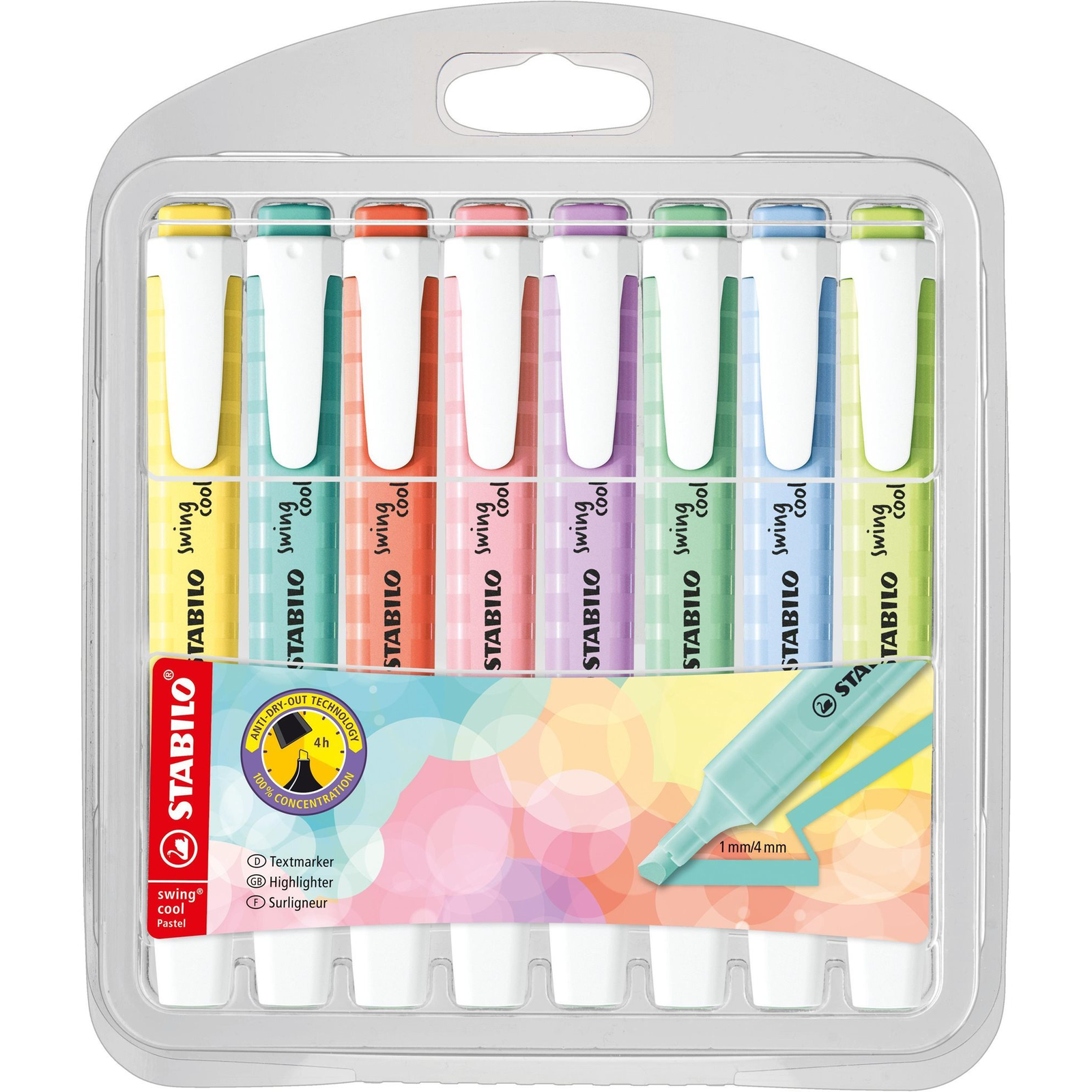 STABILO swing cool Pastel Edition 8 db, tok (4006381559492)