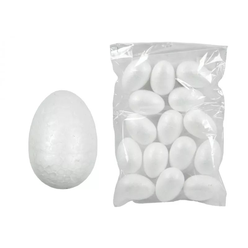 Hungarocell tojás 8 cm - Fehér (15 db / csomag) (437505)