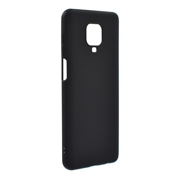 Szilikon telefonvédő (matt) FEKETE [Xiaomi Redmi Note 9 Pro] (5996457980130)