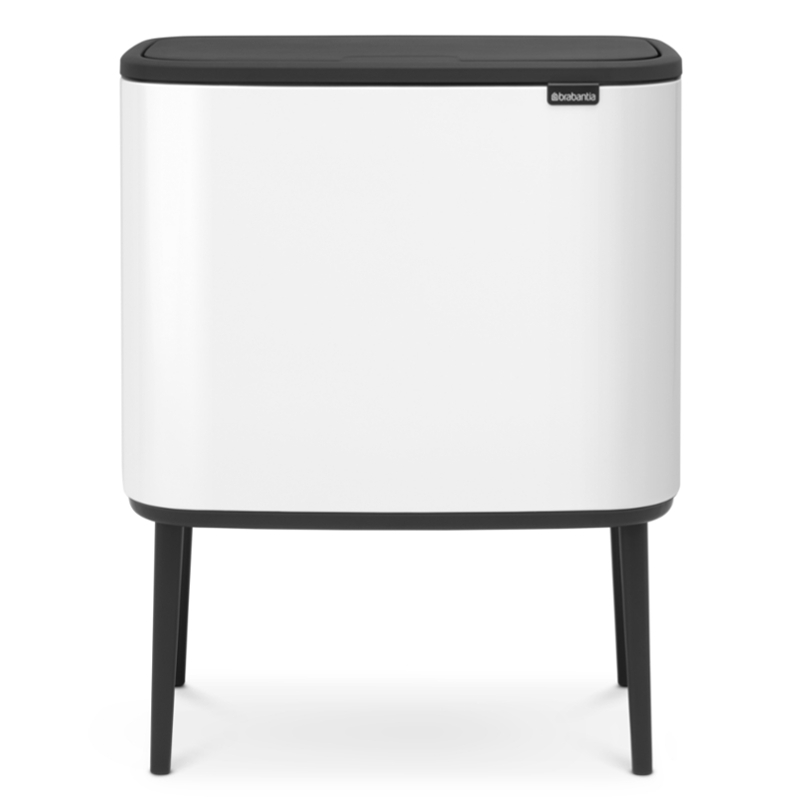 Brabantia Bo Touch 11 + 23 literes érintőfedeles fém szemetes - Fehér (31 35 47)