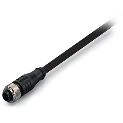 WAGO 756-5301/060-015 Érzékelő-/működtető összekötő, konfekcionált M12 Alj, egyenes 1.50 m Pólusszám: 5 10 db (756-5301/060-015)