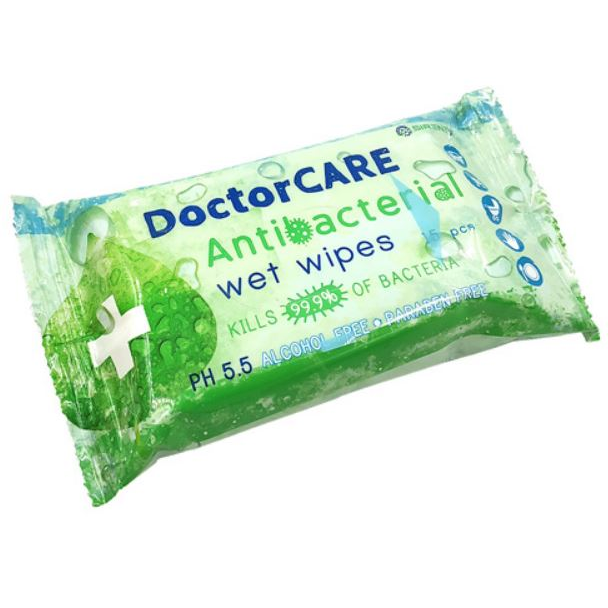 DoctorCare antibakteriális törlőkendő 15 db - os (300150) (300150)