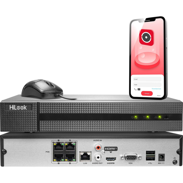 IP PoE rögzítő 4Mpx-ig HiLook by Hikvision NVR-4CH-4MP/4P Alkalmazás