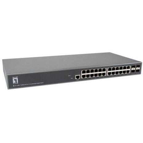LevelOne GTL-2885 netværksswitch Administreret L3 Gigabit Ethernet (10/100/1000) Grå