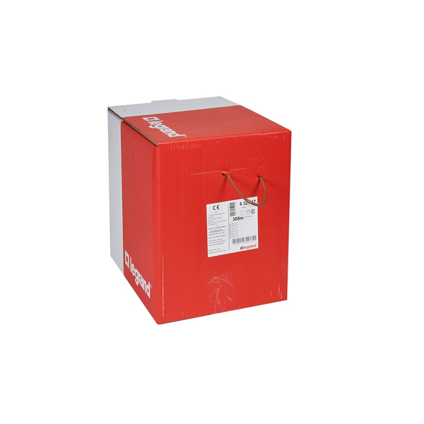 Legrand 632716 Cat5e неекраниран (U/UTP) 4 чифта (AWG25) LSZH (LSOH) кафяв Eca 305m-картонена кутия Linkeo МЕДЕН стенен кабел