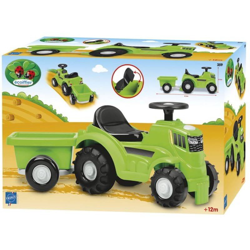 Écoiffier: Bébitaxi traktor utánfutóval (7600000359)