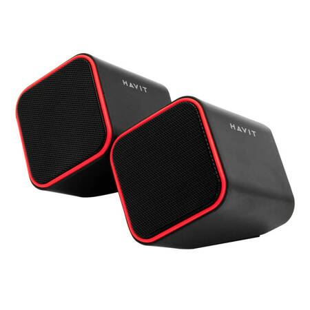 Компютърни тонколони Havit HV-SK473-BR, черно-червени