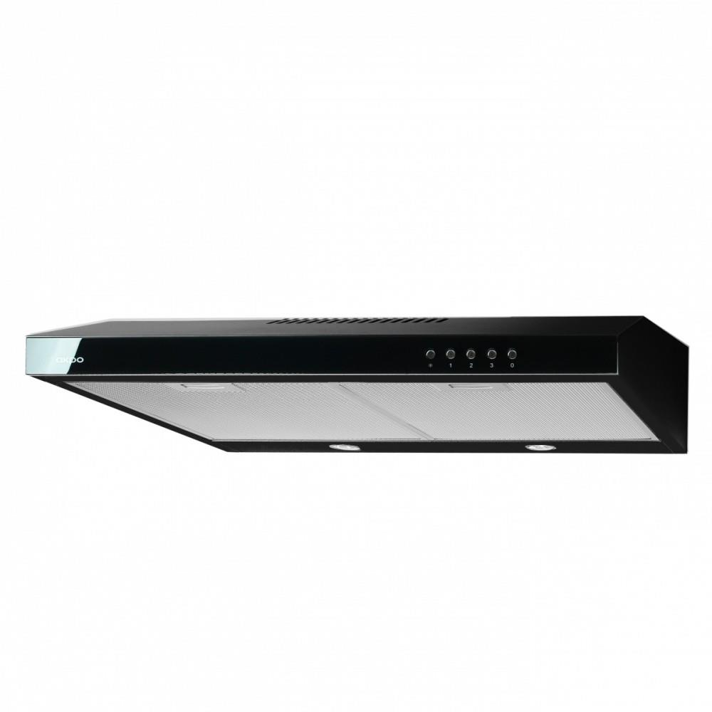 Akpo WK-7 K60 Glass páraelszívó - Fekete (WK-7 K GLASS 60 CZARNY/CZARNE SZKŁO)