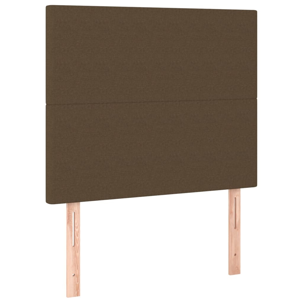 2 db sötétbarna szövet fejtámla 90x5x78/88 cm (3116037)