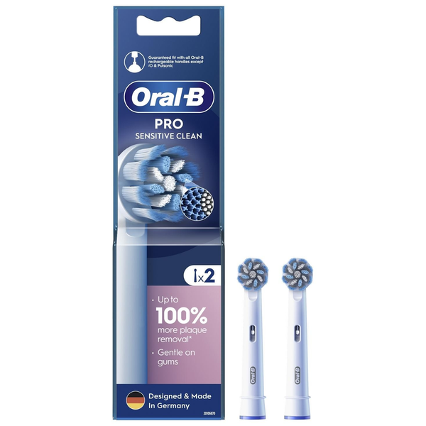 Oral-B EB60X Sensitive Clean Elektromos fogkefe Pótfej - Fehér (2db)