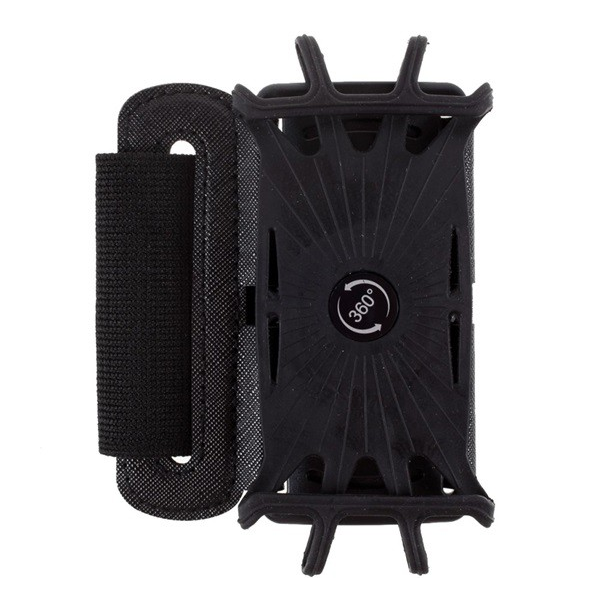 Szilikon telefonvédő (univerzális, 360°-ban forgatható, tépőzár, karra rögzíthető, sportoláshoz, 4-6.5