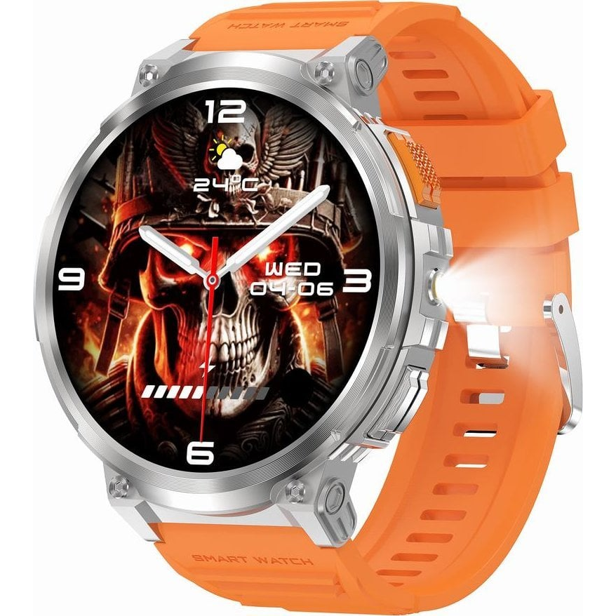 Gravity GT23-1 Okosóra 1.85" Érintőkijelző Fekete Szilikon Szíjjal (GT23)