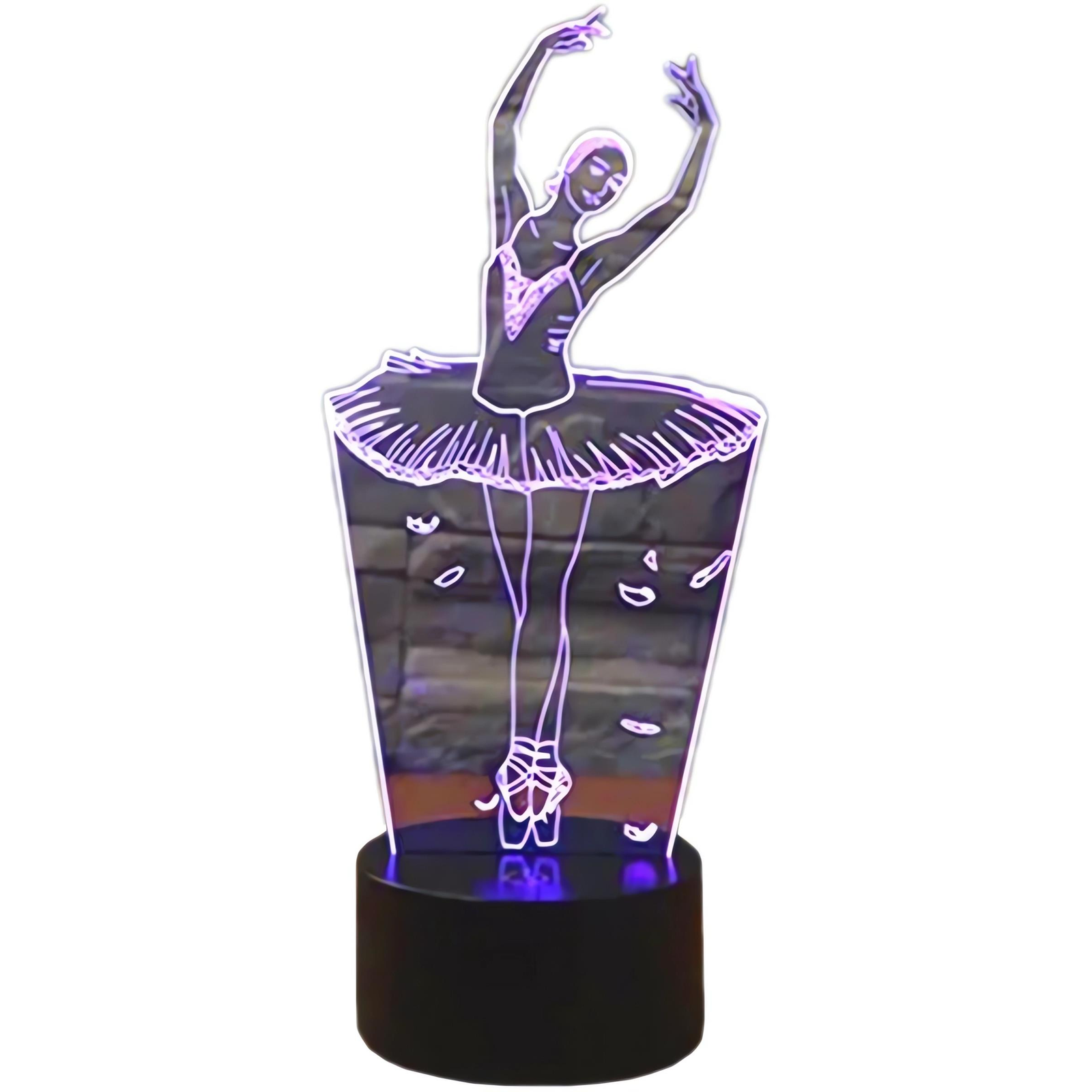 APT ZD98H Night LED RGB lamp 3D ballerina (ZD98H)