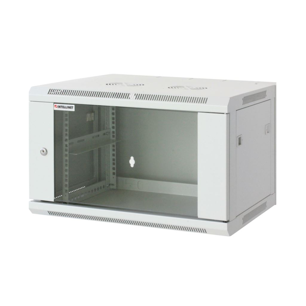Intellinet 711913 шкаф за монтиране на апаратура 12U Поставка монтирана в стена Сив