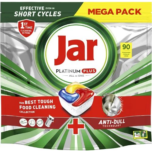 Jar Platinum Plus Anti-Dull Lemon mosogatógép tabletta 90db (8006540816714)