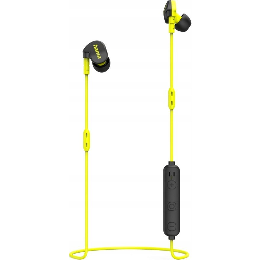 Hama Freedom Athletics II Headset Vezeték nélküli Fülre akasztható, Hallójárati Sport Bluetooth Fekete, Sárga (001841880000)