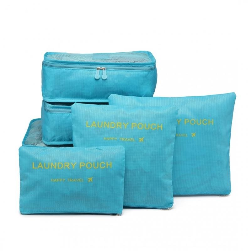 Rendszerező szett utazáshoz, azúrkék (ORG01)