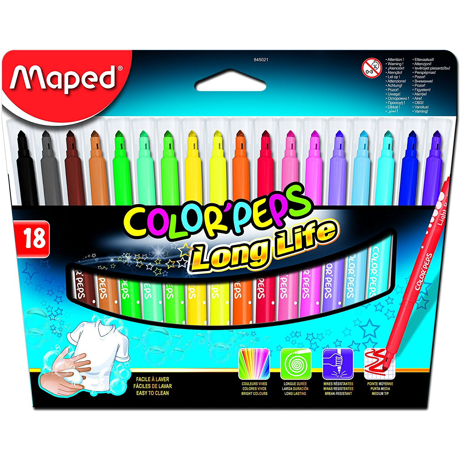 Maped Color'Peps 1-4.75 mm Filctoll készlet -18 szín (845021)