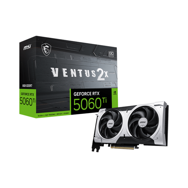 MSI GeForce RTX 5060 Ti 8GB GDDR7 Ventus X2 OC Plus Videókártya