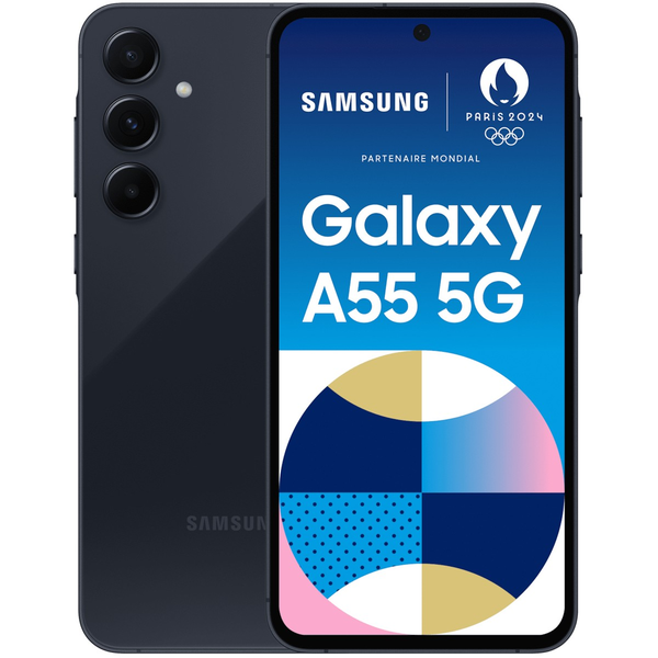 Samsung Galaxy A55 5G 16,8 cm (6.6") Hybrid Dual SIM USB C-típus 8 GB 128 GB 5000 mAh Sötétkék