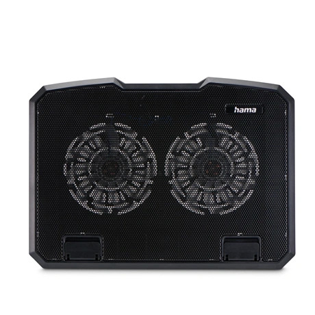 Hama Black Metal køling til laptop 39,6 cm (15.6") Sort