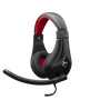 Слушалки Gaming, White Shark, Serval, С кабел, Микрофон, Черен/Червено