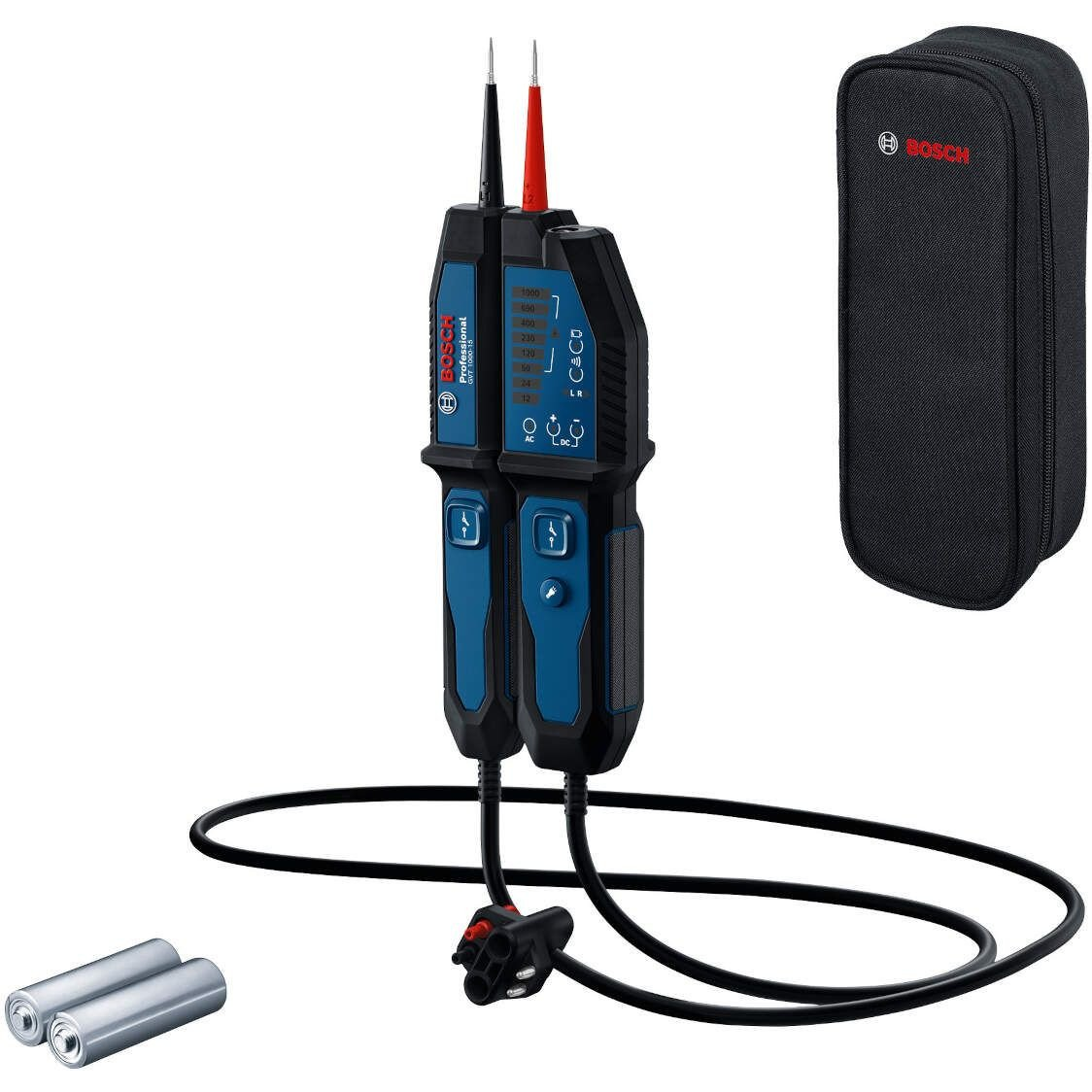 Bosch feszültségmérő GVT 1000-15, IP65, CAT IV 600 V / CAT III 1000 V (0601077800)