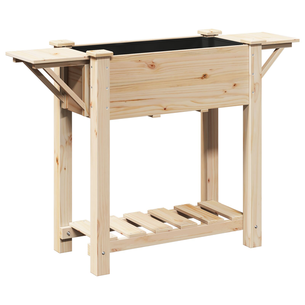 Kertészkedő Ültető 111x37x76 cm Szilárd Fenyőfa