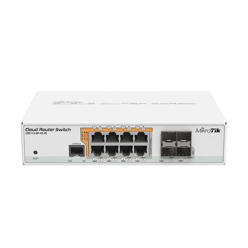 Mikrotik RouterBoard CRS112-8P-4S-IN 8-port PoE 4xSFP (CRS112-8P-4S-IN)