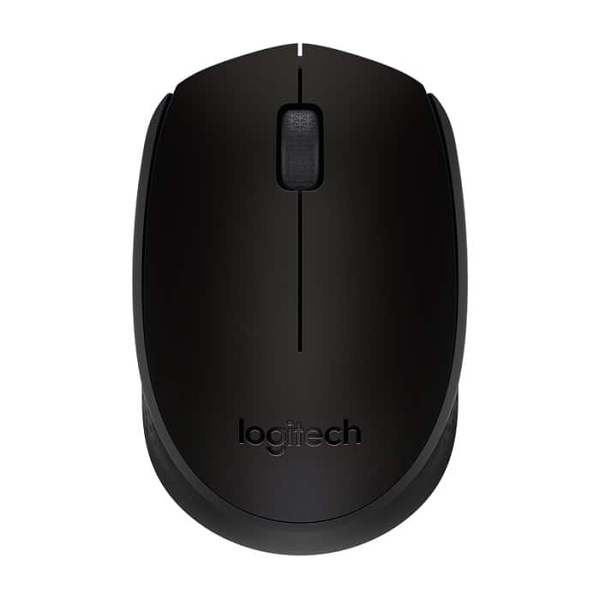 Logitech M171 безжична оптична мишка, черна