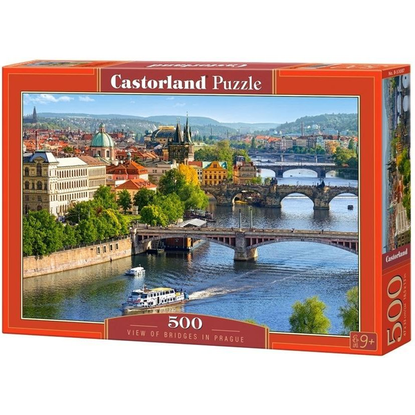 Castorland View of Bridges in Prague 500 pcs Пъзел 500 броя Пейзажни