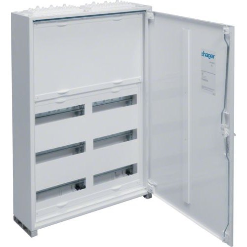 Hager Rozdzielnica modułowa 6x12 natynkowa IP44 kl.II FW univers N 800x550x160mm (FWB52N)