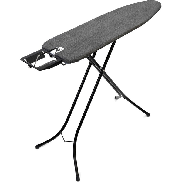 Brabantia Steam Iron Rest vasalódeszka 1100x300mm - A méret, gőzölős vasalótámasszal, D=22mm fekete váz, farmer fekete huzat - 134944
