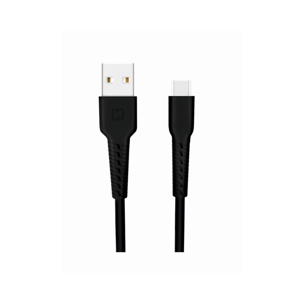 SWISSTEN Datový kabel SWISSTEN USB/USB-C, 1m černý
