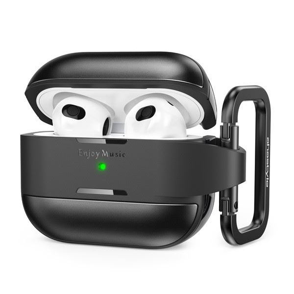 Phoner Armor Apple Airpods Pro 2 szilikon tok fekete (PN-CP-WG75-PRO2-BK) (PNCPWG75PRO2BK)