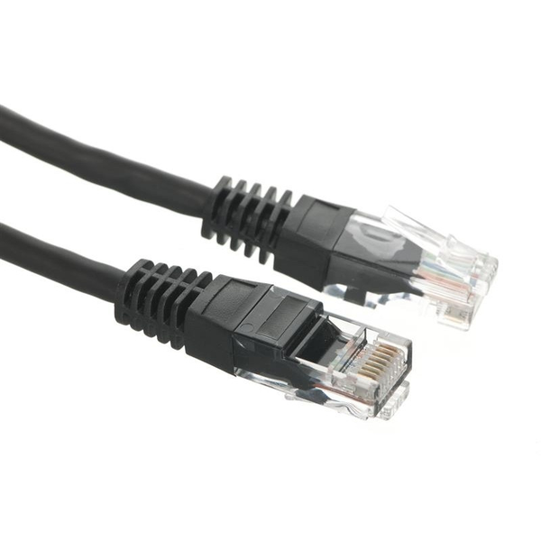Alantec U/UTP CAT5e Patch kábel 0.5m Fekete