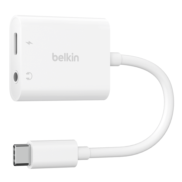 Belkin RockStar USB-C apa - USB-C/3.5mm Jack anya Adapter