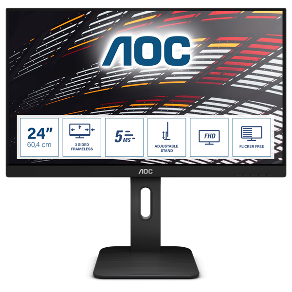 AOC P1 24P1 компютърен монитор 60,5 см (23.8") 1920 x 1080 пиксела Full HD LED Черен