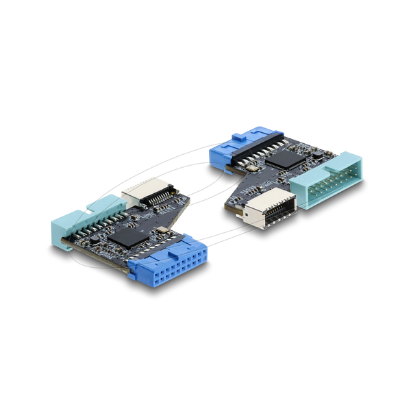 Intern 20 Pin Pfostenbuchse auf 20 Pin Pfostenstecker und Type-E Key A Buchse, Adapter