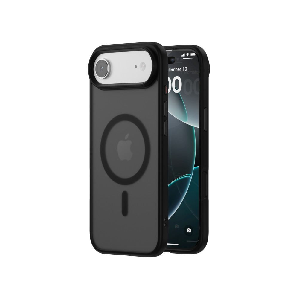 iPhone 17 Air mágneses prémium matt tok, Fekete (CEL-MATTM-IPH17A-BK)